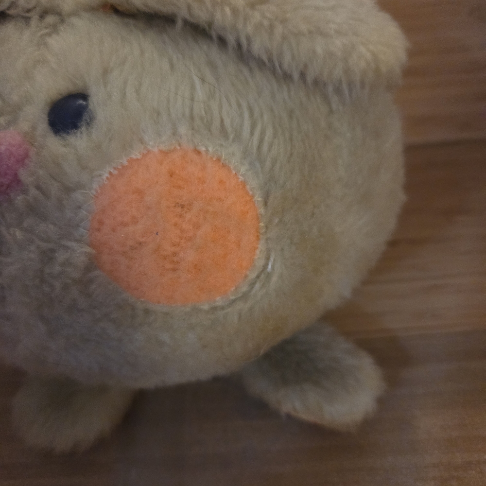 Fisher-Price Tan and Orange Plush Bunny - Picture 3 of 6